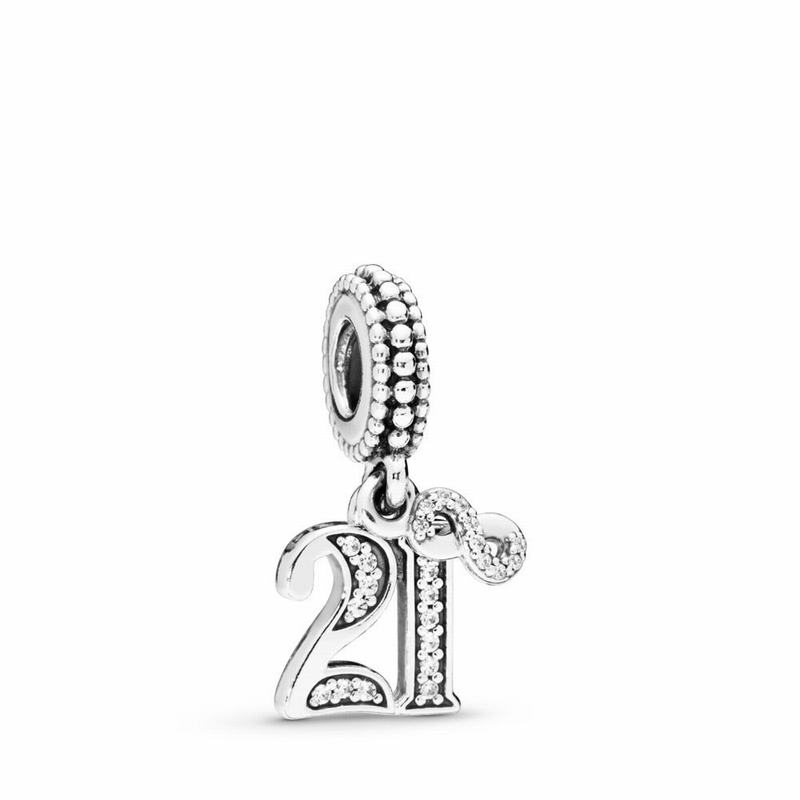 Pandora 21 Dangle Charm Canada - Sterling Silver (13CPSZNAW)